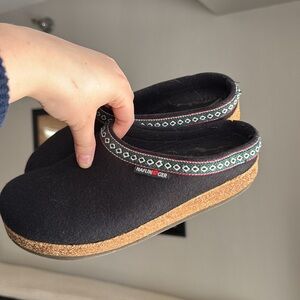Haflinger GZ Clogs Black 42
